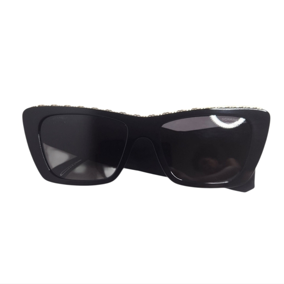 CHANEL Butterfly Black Gold Sunglasses - Picture 2 of 13